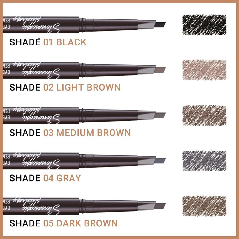 12 Pcs Ultimate Eyebrow Retractable Definer Pencils,Dual-Sided Natural Soft Textured Eyebrow Pencil, for Daily Look Eyebrow Makeup,Brow Brush,Fine Tip (12Pcs-Light Brown-Retractable Triangle)