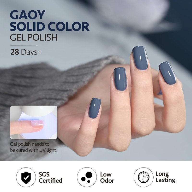 Blue Gel Nail Polish - 16ml Soak Off UV Light Cure for DIY Nail Art | 1271 Blue Borealis