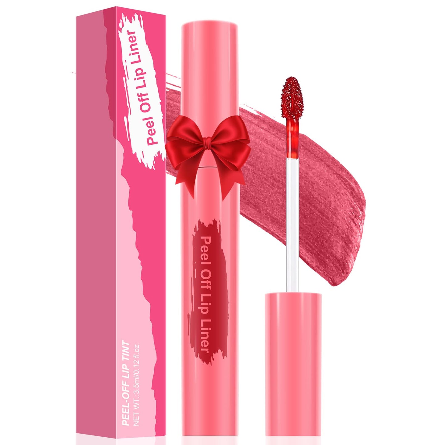 Ursoulney Lip Stain Peel Off - Long Wear Tattoo Lip Liner, Waterproof & Transfer-proof Peel Off Lip Stain with Matte Finish, Gifts for Women