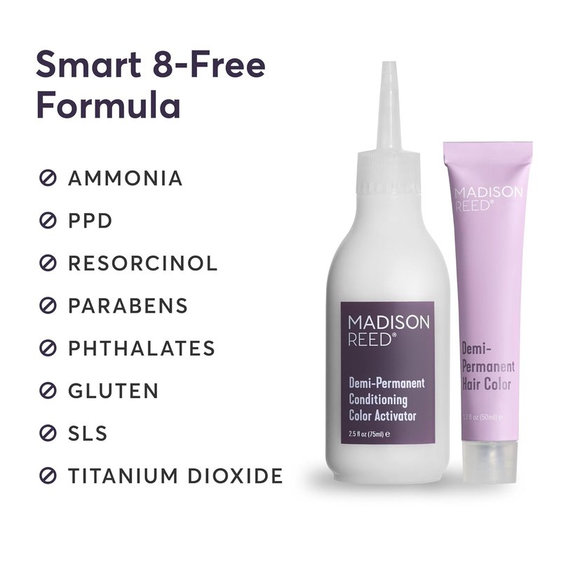 Madison Reed Demi-Permanent Hair Color - Effortless Ammonia-Free At-Home Dye | Iconic Bronde (8AG Dark Beige Bronde)