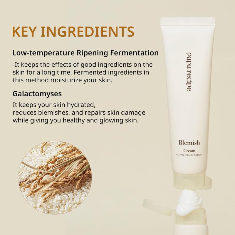 Papa Recipe Skin Balancing Cream(3.38 oz/100ml) - GFF, Niacinamide & Panthenol Face Moisturizer Cream, Skin Tone & Texture Care, Hydrating & Soothing Facial Cream, Korean Skin Care, All Skin Types
