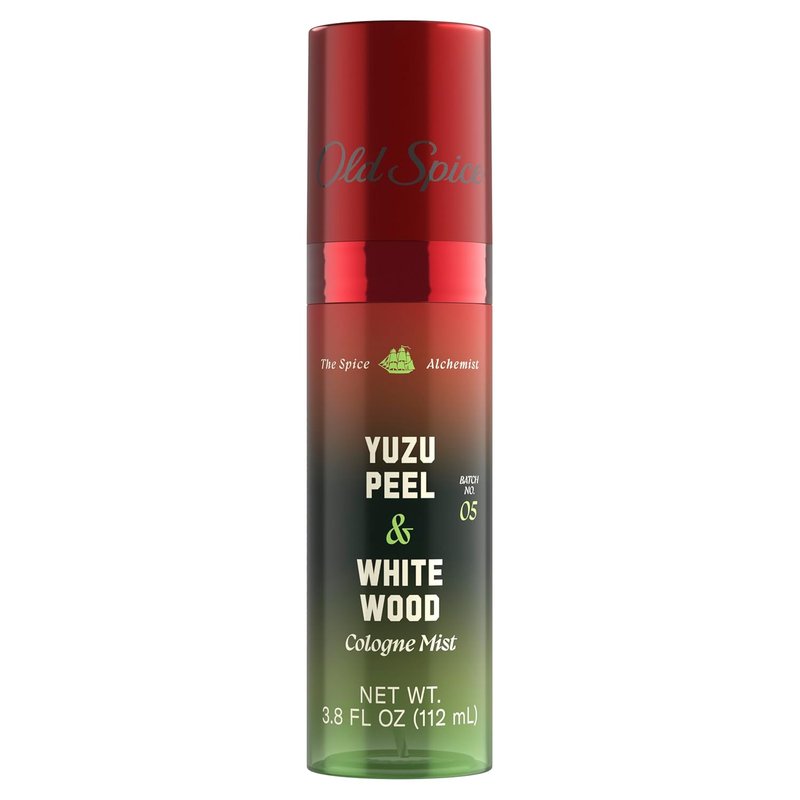 Old Spice Cologne Mist - Spice Alchemist Collection | 24/7 Infused Scent, Yuzu Peel & White Wood, 3.8 oz