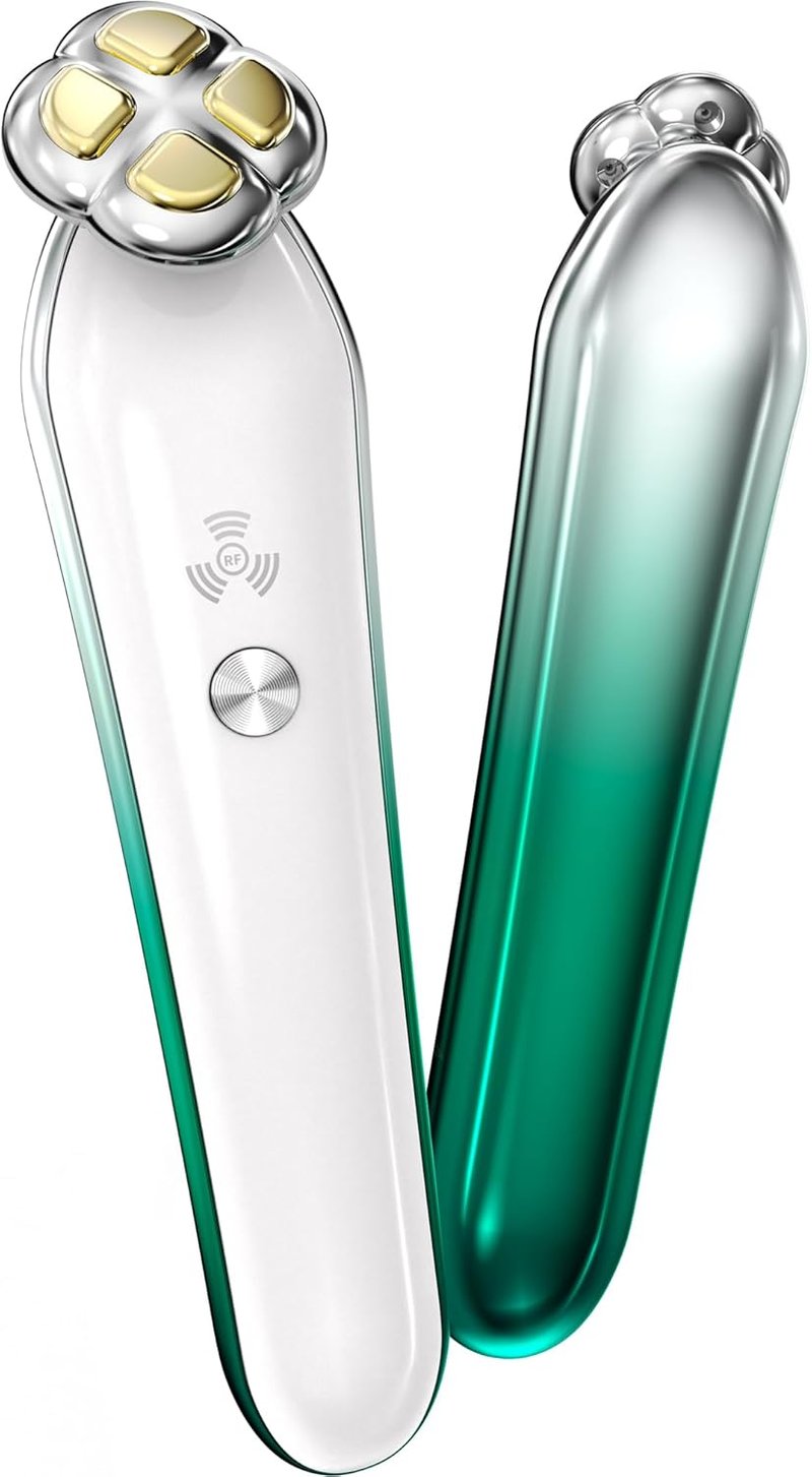 2 in 1 RF Microcurrent Eye Device - Professional Eye Care for Puffiness & Fine Lines | At-Home Anti-Aging Treatment