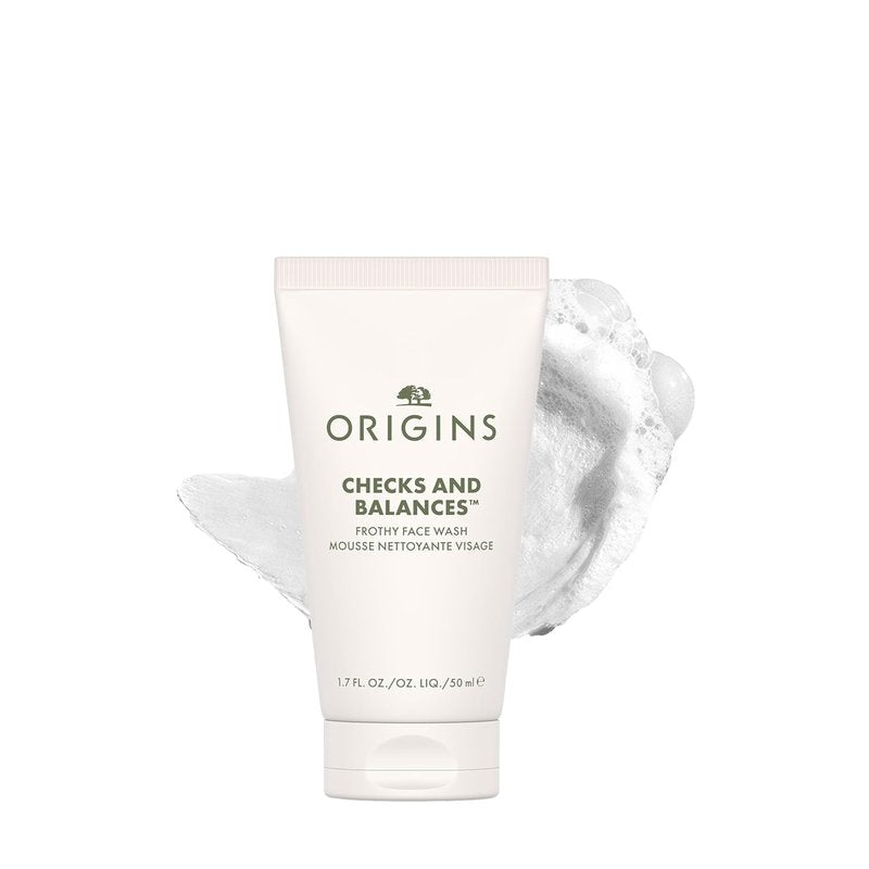 Foaming Facial Cleanser - Origins Checks and Balances Frothy Face Wash for All Skin Types | Gentle & Refreshing