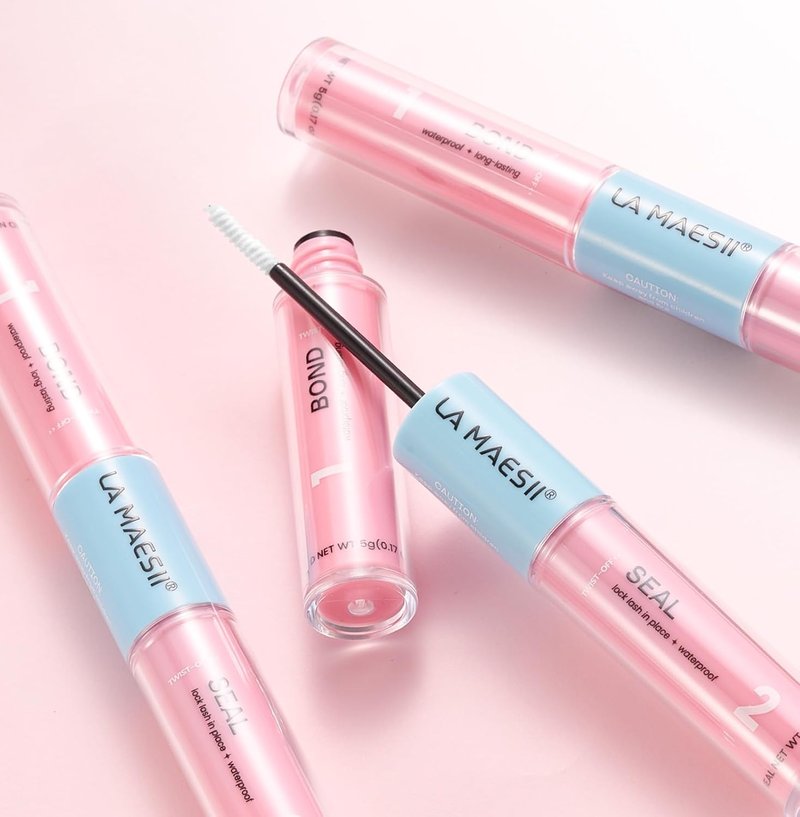 LA MAESII Lash Bond and Seal 10ML - Waterproof, Long-Lasting Eyelash Cluster Glue | Quick-Dry, Latex-Free Adhesive (Clear)