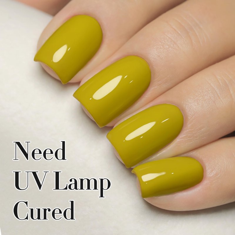 Double Rhythm 15ML Gel Polish Pure Sheer Same Color Same Bottle Soak Off Gel Polish Art Manicure Salon DIY at Home Gifts for Girls Women (Avocado Green-A1461)