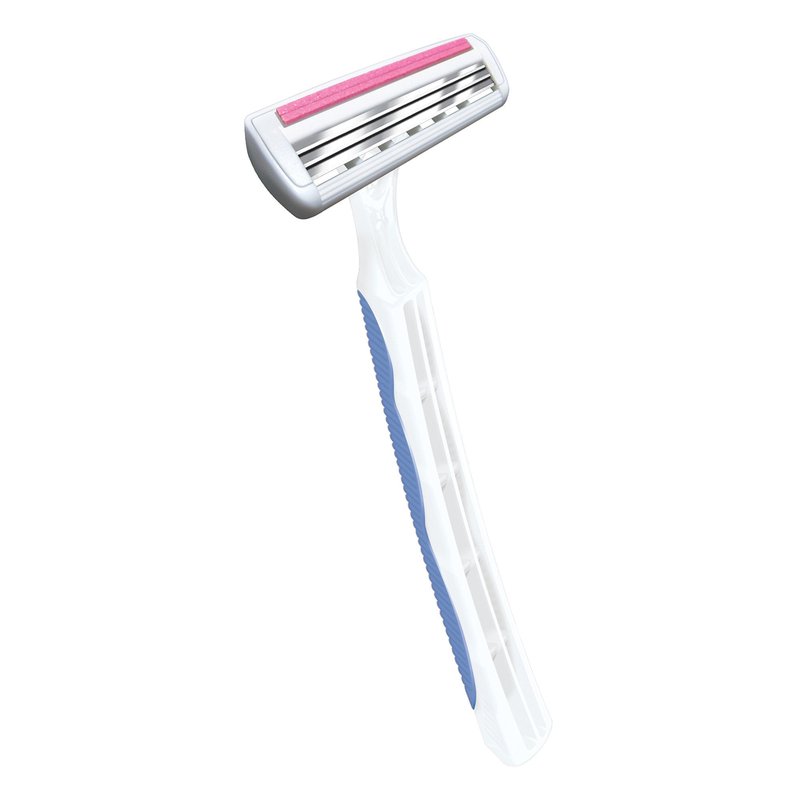 BIC Silky Touch 3 Women’s Disposable Razor, Assorted, 8 Count