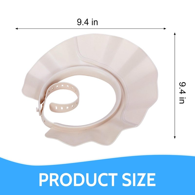 Shower Cap, Adjustable Bath Visor Hat, Shampoo Protection Shield for Kids, Toddlers, Children, Eye and Ear Guard，Makes the Bath More Fun