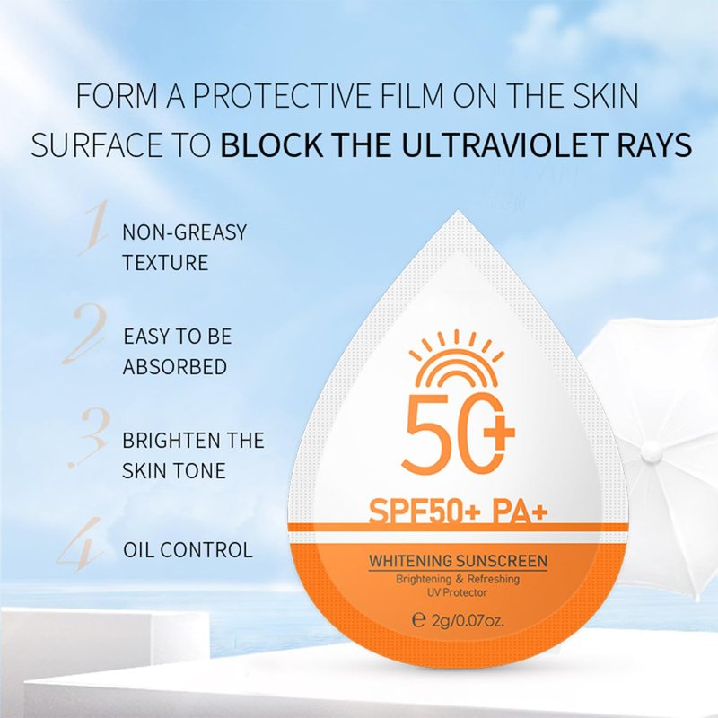 Mini Sunscreen Bulk, 30 Pcs SPF 50+ Mini Sunscreen Travel Size For Face & Body, Sunscreen Packets Party Favor, Bulk Sun screen, Waterproof & Non-Greasy, Perfect for Thank You Gifts & Beach Must Haves