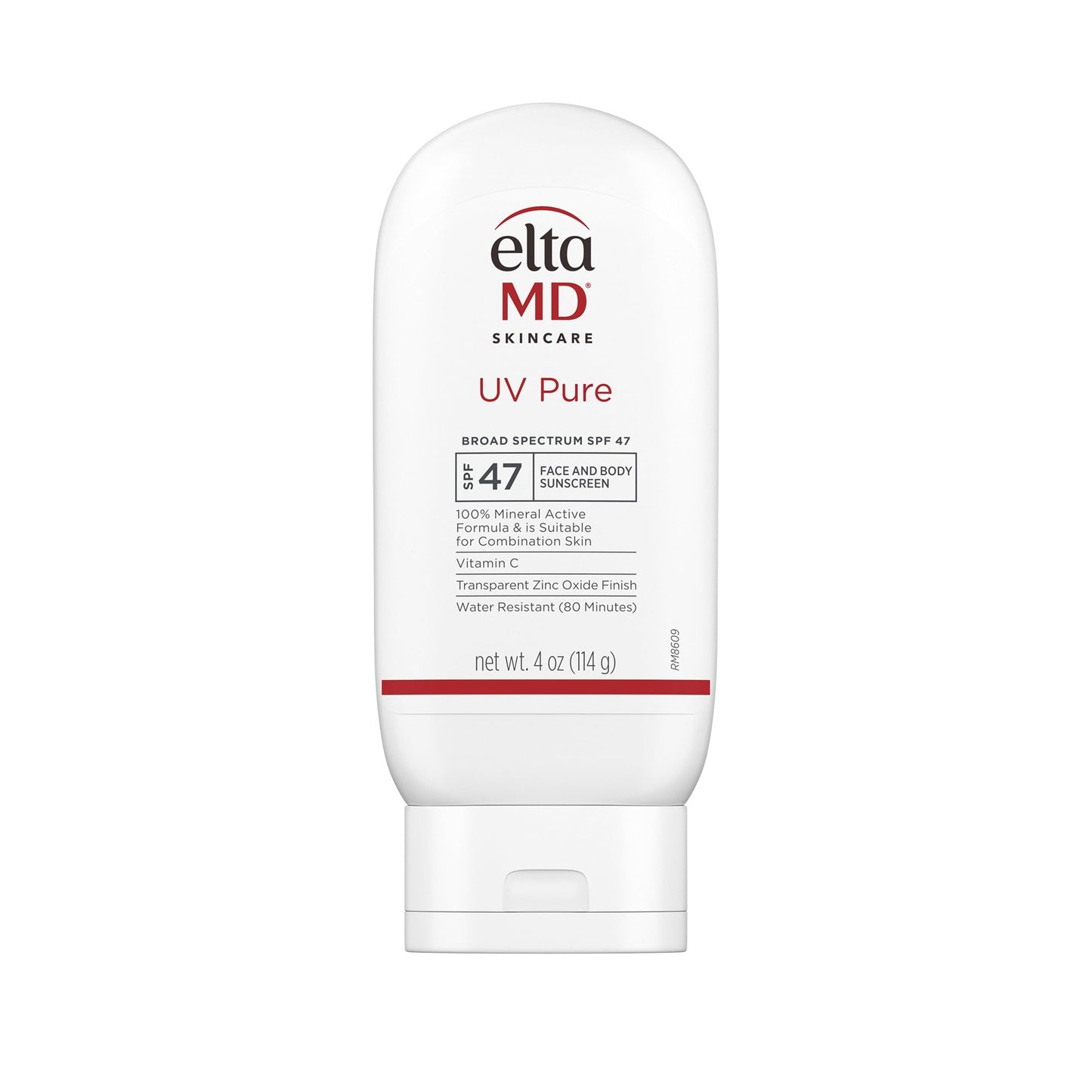 EltaMD UV Pure Face and Body Sunscreen, SPF 47 Mineral Sunscreen for Kids and Adults, Water Resistant Up to 80 Minutes, Oil Free Zinc Oxide Formula, 4.0 oz