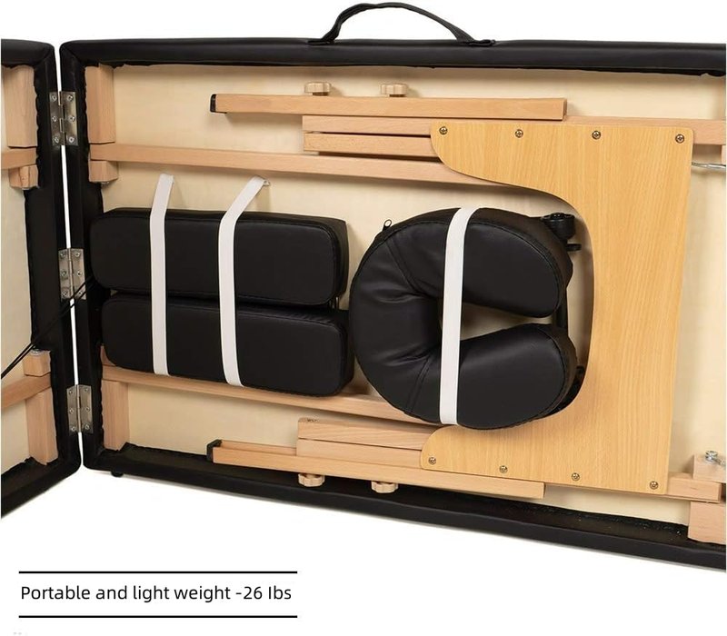 BestMassage Massage Bed Portable Massage Table 24 Inch Wide Lash Bed Height Adjustable 2 Folding Spa Table with Non-Woven Bag for Spa Footmassage Facial CareSpa Tattoo