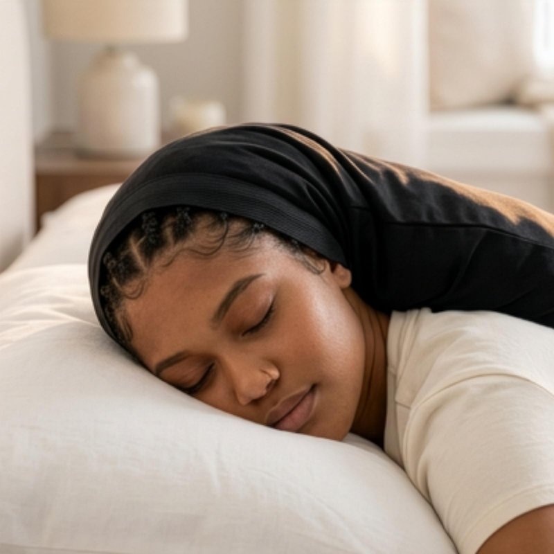 KLY Groups Spandex Dreadlock Caps for Locs, Braids & Natural Hair, Super Long 2 Pack – 4-Way Stretch Sleep & Workout Cover, Protects from Breakage & Lint, Unisex Black 9" x 20"