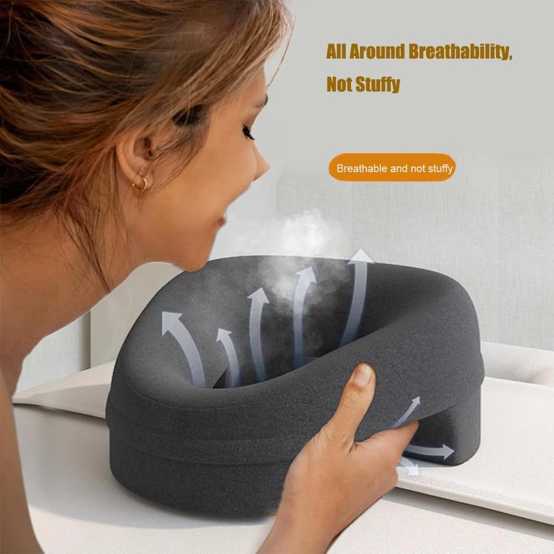 Fcare Face Down Pillows Massage After Surgery Post Eye Surgery, Pillow for Bed Headrest Prone Down Sleeping，Face Cradle，BBL Pillow Recovery & Removable Cover Grey