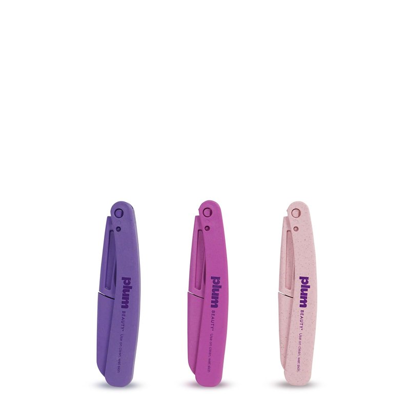 Plum Beauty Dermaplaning Razors for Women & Men, 2-Pack (8 Double-Sided Razors) – Quick & Painless Facial Hair Removal, Eyebrow Razor for Shaping, Sideburn Trimmer