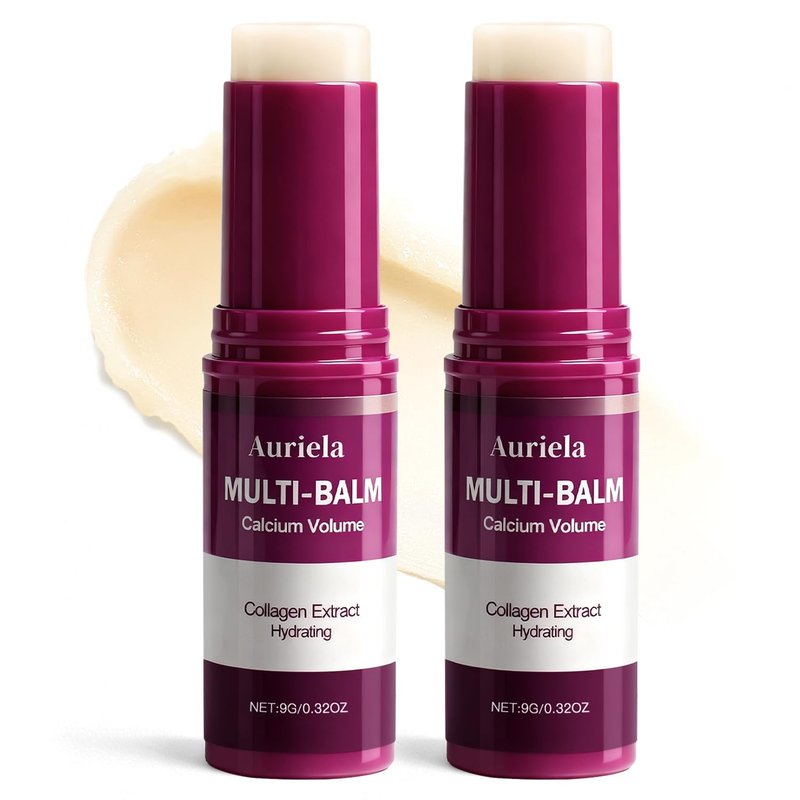 Calcium Multi Balm Stick - Anti-Aging Hydration & Firming Moisturizer | 2 Pack for Face, Eyes, Lips & Neck