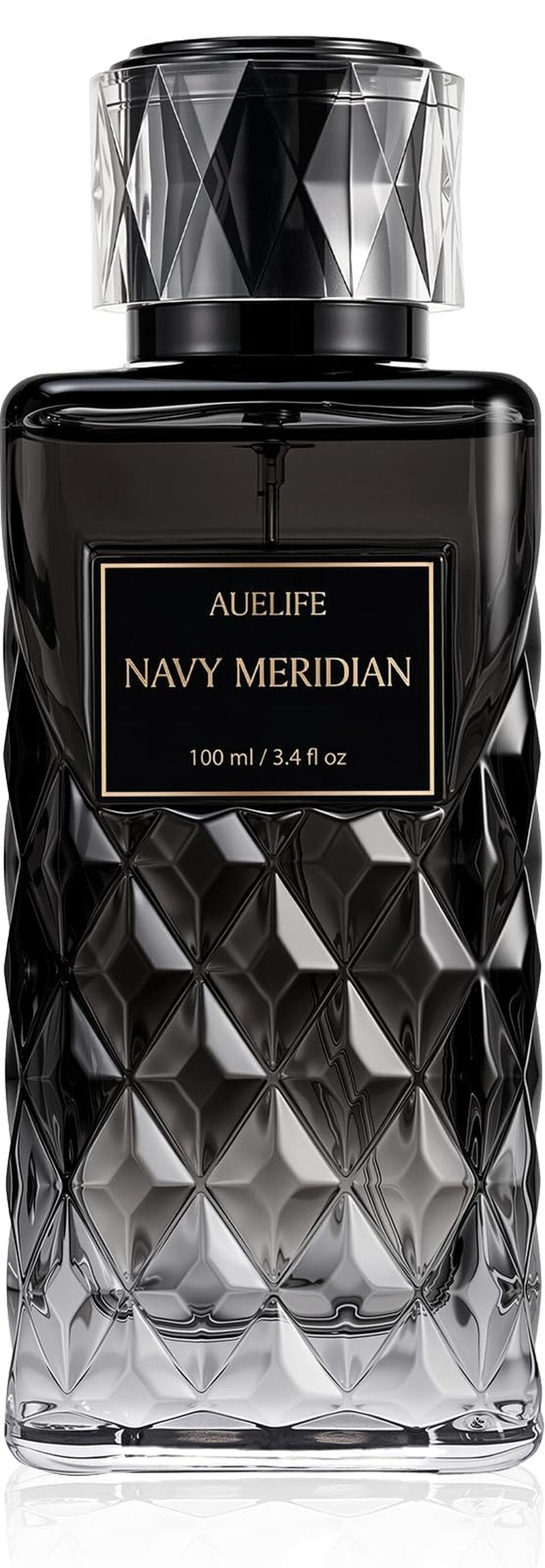 Auelife Cologne for Men, Alcohol-Free Long Lasting Perfume Fragrance, Fresh Lemon Citrus & Marine Scent with Cedar, Patchouli & Musk, 100ml / 3.4 Fl Oz, Daily Wear, Father’s Day Gift (NAVY MERIDIAN)