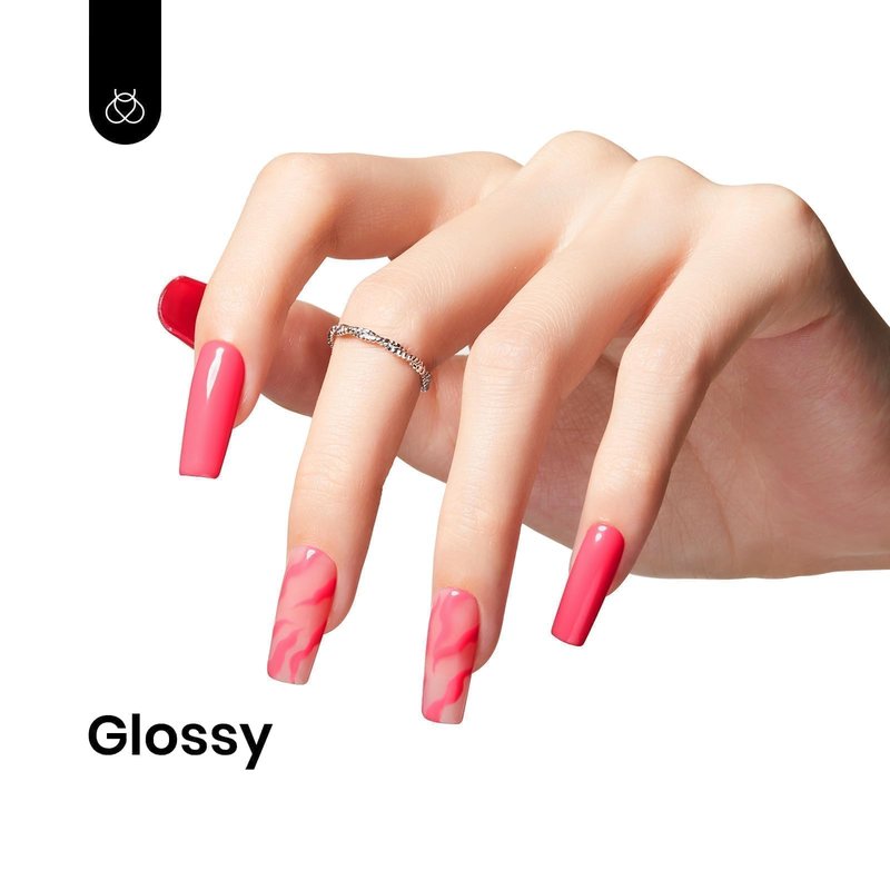 Beetles Pink Gel Polish - Strawberry Cocktail 15ML/0.51Fl Oz, Light Pink Gel Nail Polish, Soak Off UV LED Lamp Nail Art, Long-Lasting Manicure Salon DIY Home Summer Nails