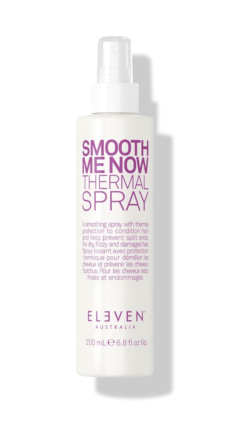 ELEVEN AUSTRALIA Smooth Me Now Thermal Spray for Women & Men - Heat Protectant Spray for Hair, Anti Frizz, Heat Styling Protection for Dry Damaged Hair, Sleek Results, Lightweight Formula - 6.8 fl oz