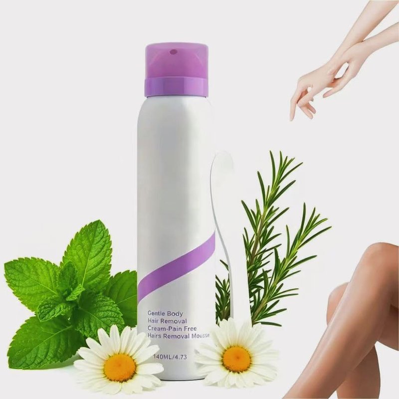 Pain-Free Hair Removal Spray, 2026 New Gentle Hair Removal foam for Smooth Skin, Hair Removal Mousse for Women and Men Multiple Body Areas Legs Arms Underarms Bikini Line Chest and Back (1PC)
