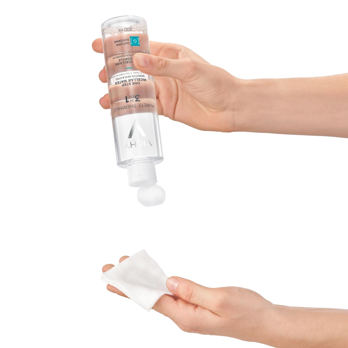 Vichy Pureté Thermale One Step Micellar Water Makeup Remover & Facial Toner, Micellar Cleansing Water & Vitamin B5, No Rinse Needed, Gentle Eye Makeup Remover & Hydrating Toner For Face