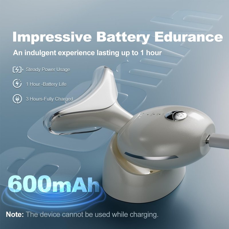 7 in 1 Face Massager Tool, Red Light Therapy for Face and Neck,Portable Face Lift Device, Neck Massager for Double Chin Reducer