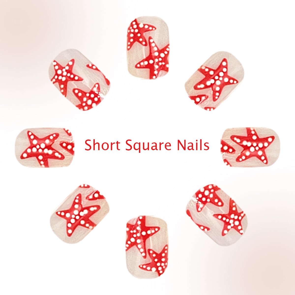 SYPFAG Press on Nails Fake Nails Flowers Press Ons Resuable Glossy Stick on Nails Full Cover Glue on Nails for Women