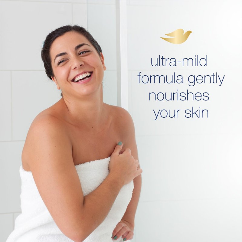 Dove Beauty Bar - Sensitive Skin Soap 8-Pack with Moisturizing Cream | Soft, Smooth Skin