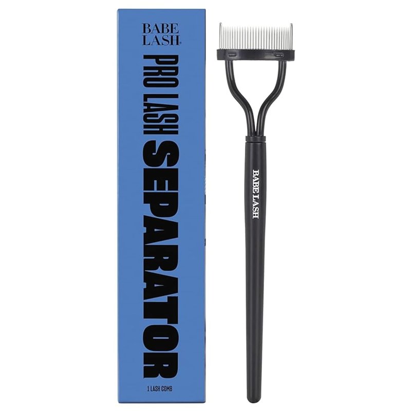 Babe Original Pro Eyelash Separator - Reusable Stainless Steel Lash Comb for Clump-Free Mascara Application