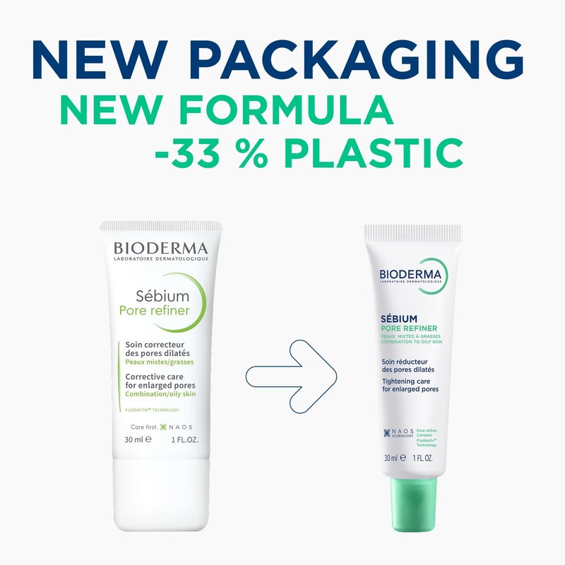 Bioderma Sébium Pore Refiner Cream,Pore Minimizer for Face,Makeup Primer for Oily and Acne-Prone Skin