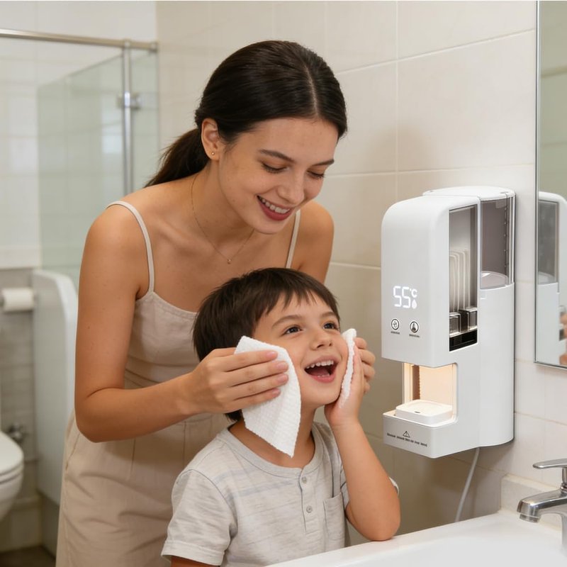 Disposable Spa hot Towel Warmer hot Towel Dispenser Towel Heater Machine（hot Towel Machine+100PCS Towels）