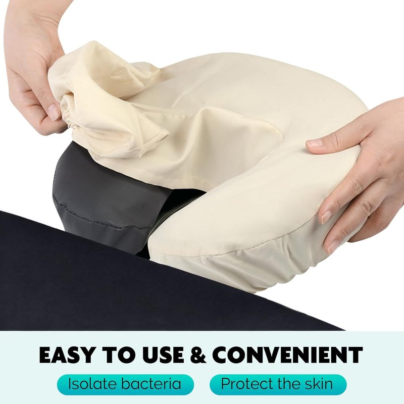 Reusable Microfiber Massage Face Rest Covers - Extra Soft & Fitted for Massage Tables | Cozy Cradle Covers