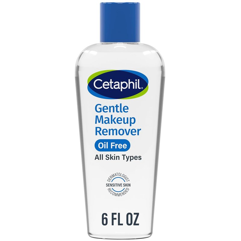 Cetaphil Gentle Waterproof Makeup Remover - Oil-Free Formula for Sensitive Skin | 6 Fl Oz