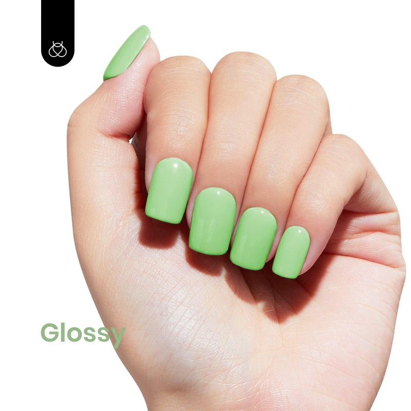 Beetles Mint Green Gel Polish - Summer Buds 15ML/0.51Fl Oz, Lime Light Green Gel Nail Polish, Soak Off UV LED Lamp Pastel Nails Art, Long-Lasting Manicure Salon Bright Summer Day Nails