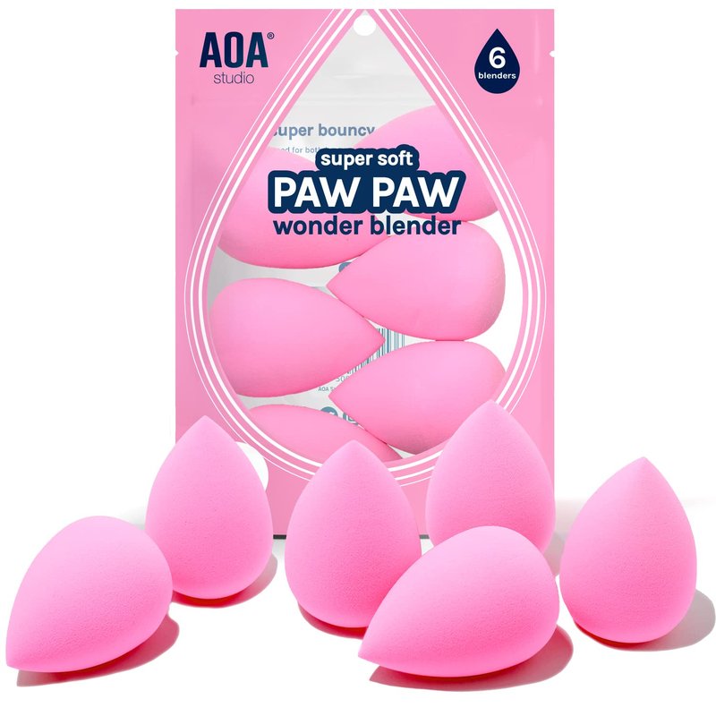Makeup Sponge Set - Latex-Free High-Definition Blenders for Powder, Cream & Liquid | Set of 6 Super Soft Beauty Tools
