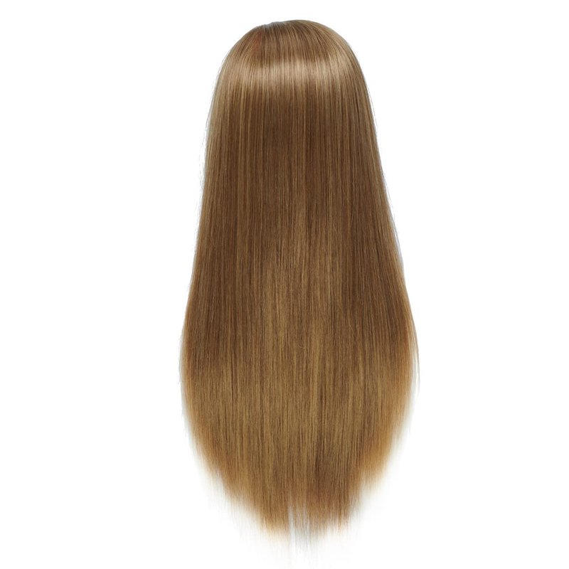 Hairingrid 26"-28" Mannequin Head Hair Styling Training Head Manikin Cosmetology Doll Head Synthetic Fiber Hair and Free Clamp Holder (Golden Brown)