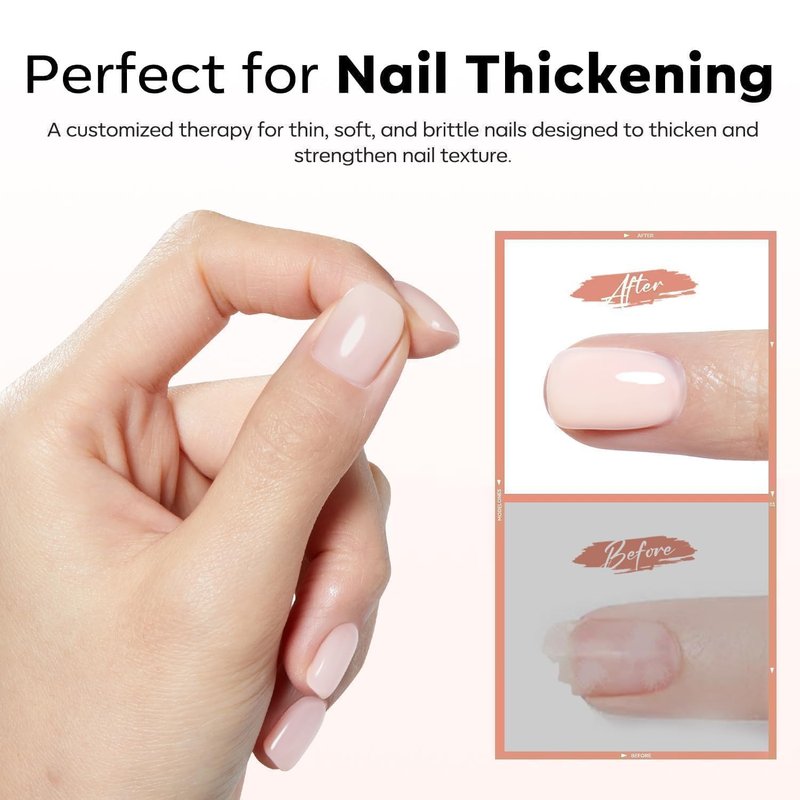 modelones Rubber Builder Nail Gel Base Coat, Jelly Nude Translucent Builder Base Nail Gel Thickening Strengthening Building Apex for Beginner DIY Salon at Home