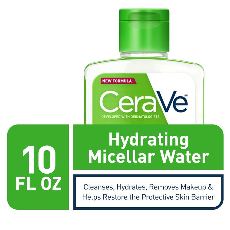 CeraVe Micellar Water - Hydrating Facial Cleanser & Eye Makeup Remover with Niacinamide | 10 Fl Oz, Fragrance-Free
