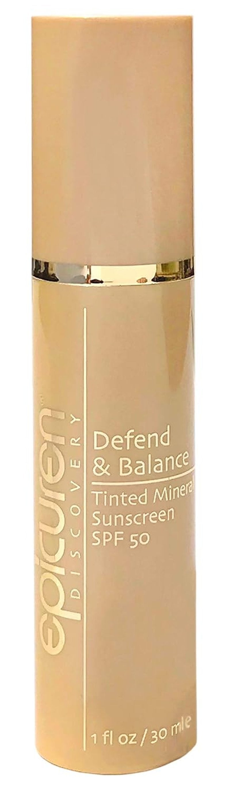 Epicuren Discovery Tinted Mineral Sunscreen SPF 50 - Defend & Balance Formula | 1 fl. oz.