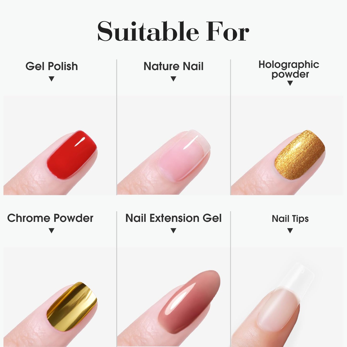 VENALISA 2 Pcs No Wipe Tempered Gel Top Coat and Base Coat Set Gel Nail Polish, Nail Gel Polish Nail Art Starter Manicure Salon DIY at Home