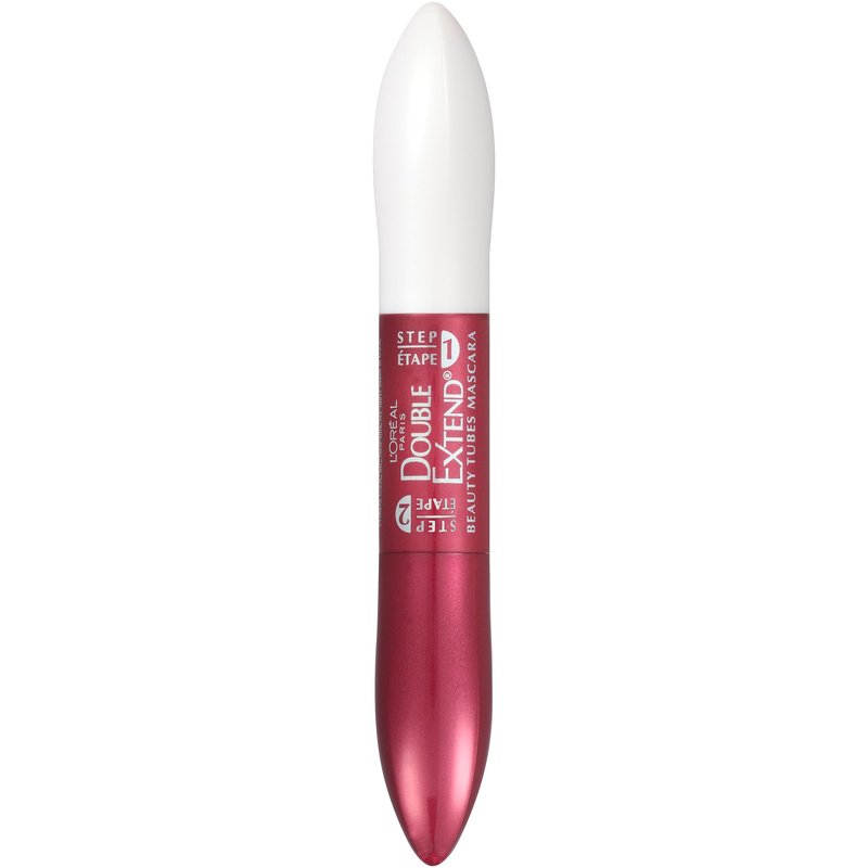L'Oreal Paris Makeup Double Extend Tubing Mascara, Lengthening 2 Step Mascara, Smudgeproof, Black