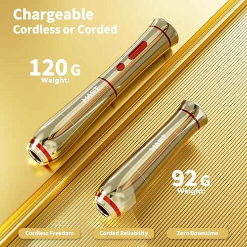Mast Tattoo P40 Cordless Tattoo Gun Machine Kit - Rotary Tattoo Pen for Eyebrows/Lips/Eyeliner 20Pcs Cartridge Needles Lightweight Slim Body for Artists (Pink)