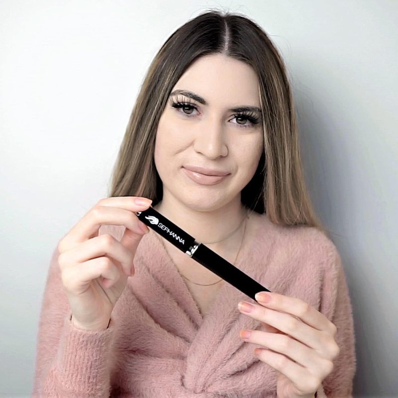 Sephanna Glass Nail File - Ultra Quality Portable Crystal File with Case for Smooth Mani & Pedicure