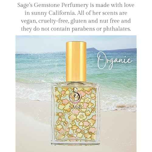 The Sage Lifestyle Pearl Organic Perfume Spray, Vanilla Perfume for Women, Sandalwood, Soft Musk, Gourmand Subtle Soft Fragrance, Luxury Long Lasting Clean Scent Vegan & Cruelty Free Made in USA, 2 oz