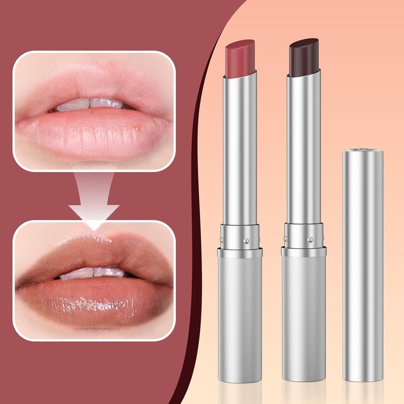 Honey Tinted Lip Balm - Sheer Lightweight Lip Stain for All Skin Tones | Natural Cherry Tint, 2-Pack (Black & Pink)