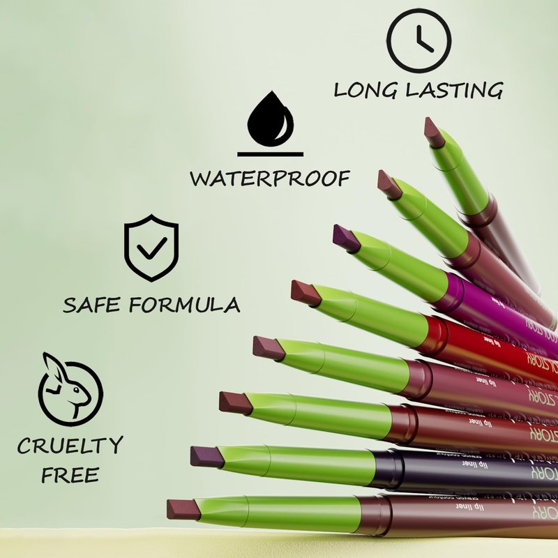 KIMIEYE Nourishing Lip Gloss with Matte Finish Lip Liner Combo Set, Clear Nude Pink Brown Long Lasting Hydrating Lip Glow Oil, High Pigmented Lightweight Lipstick Makeup for Women,#7 TRUFFLE
