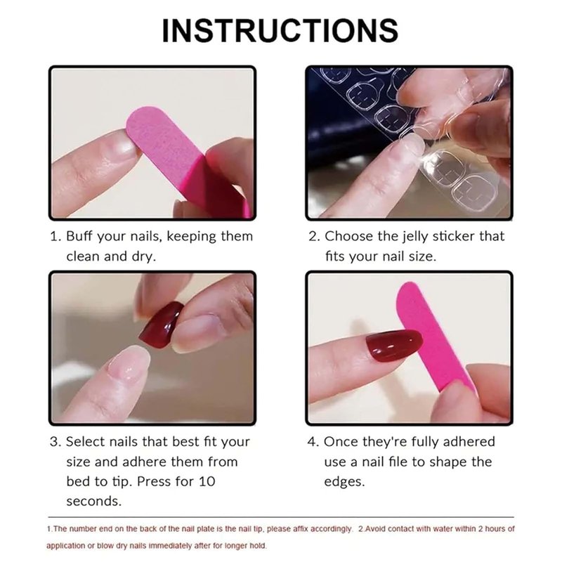 Blue White Press on Nails Stripe Fake Nails French Tip Glue on Nails with Point Design Short Almond Stick on Nail Artificial Acrylic Glossy Full Cover False Nail for Women Girls Manicure 24Pcs