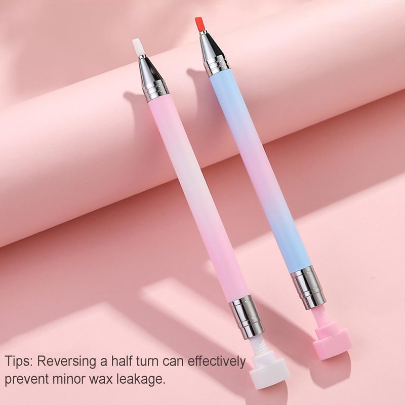 Rhinestone Picker Tool, Refillable Wax Pen with 3 Additional Wax Refills, Rhinestone Pickup Tool for Nail and Diamond Paint Art