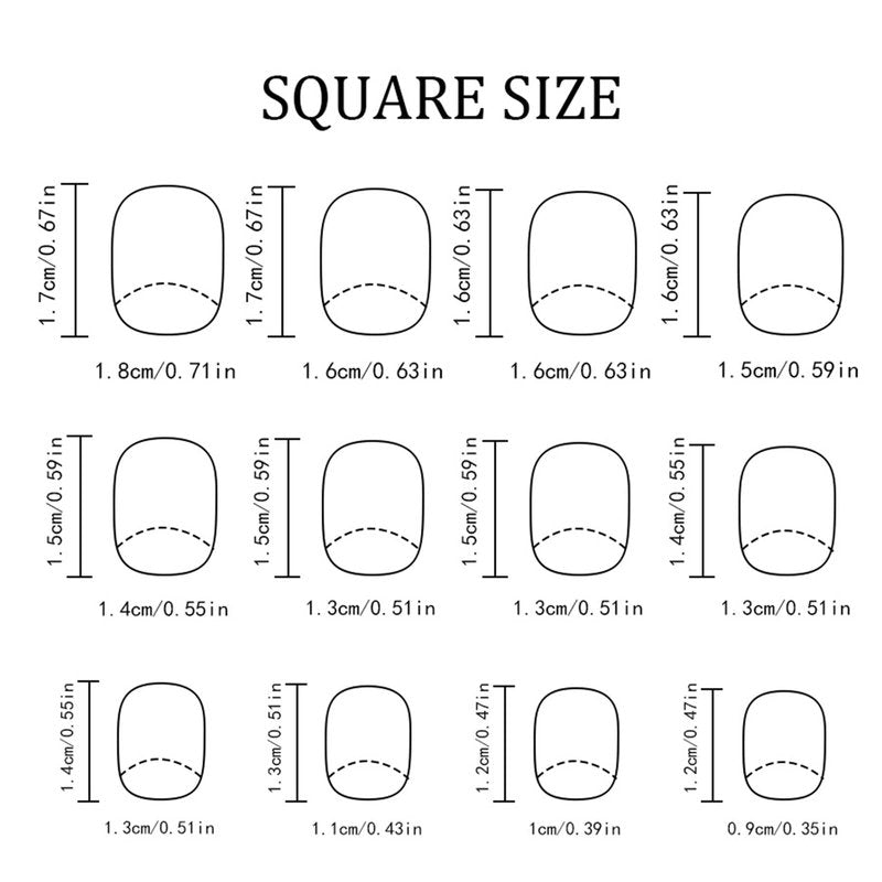 Gradient Colorful Press on Nails Short Square Fake Nails Sparkly Glitter False Nails with Candy Color Designs Glossy Stick on Nail Reusable Artificial Summer Nails for Women Manicure 24Pcs