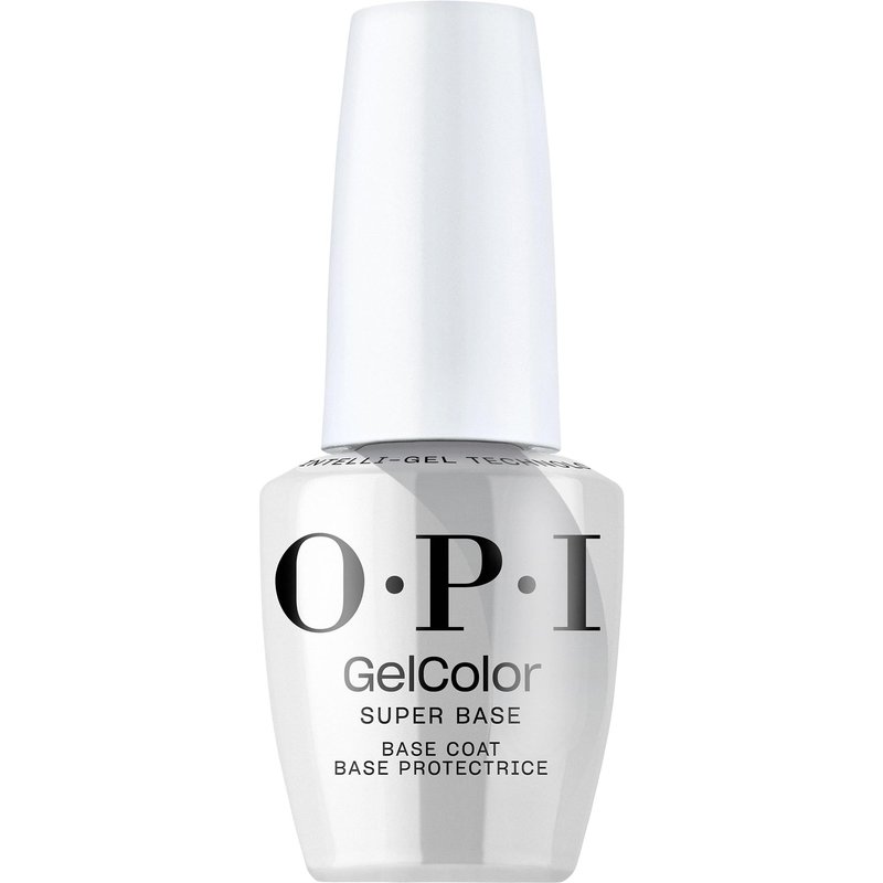 OPI GelColor Super Base Base Coat | Strong Adhesion for LED Cure Gel Nail Polish | Protects Natural Nail, Prevents Discoloration | 0.5 Fl Oz