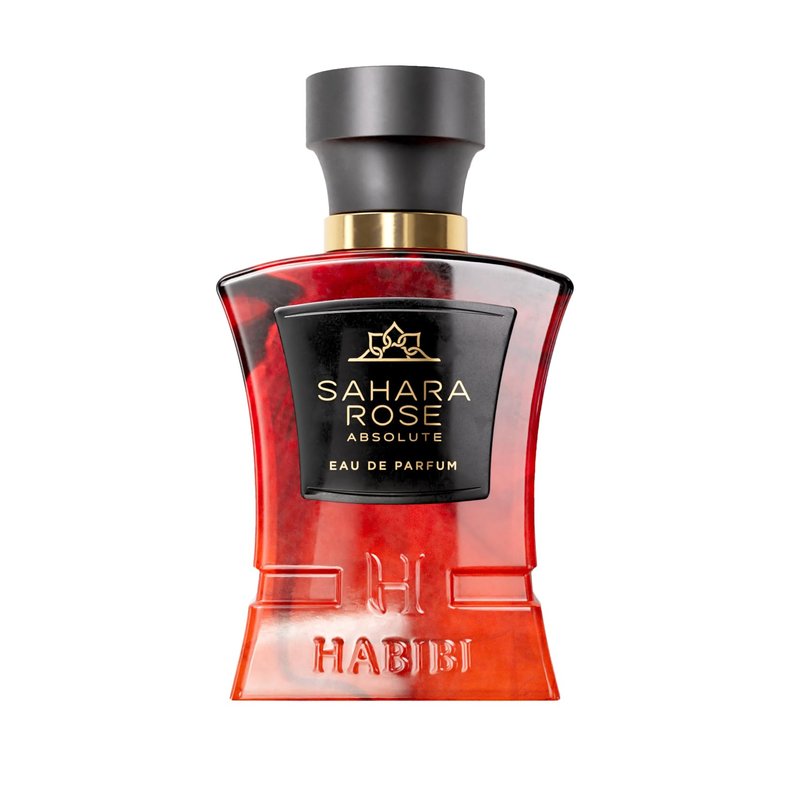 H HABIBI Sahara Rose Absolute Eau de Parfum, Deep Perfume Strength, 75 ml 2.5 fl oz, Luxury Rose Perfume for Men and Women, Long Lasting Arabian Perfume, Made in USA